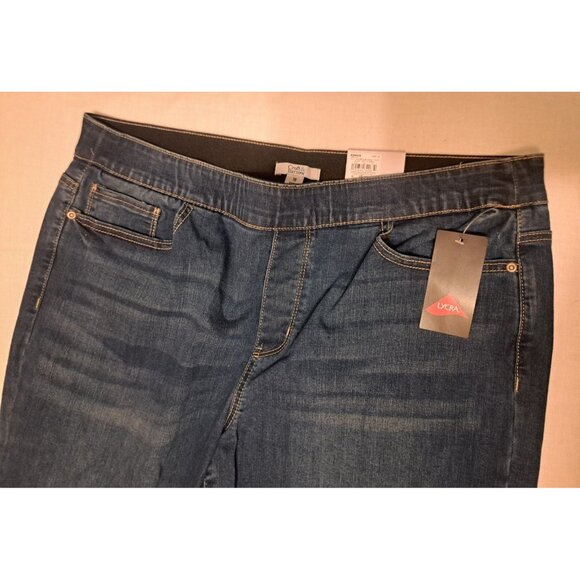 Croft & Barrow Denim Blue Jeans Women's 18 Girlfriend Pull On Stretch NWT - Picture 8 of 11